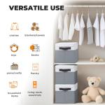 4 Pack Large Storage Bins with Lids