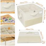 NestOrganix Large Foldable Shoe Organizer Bins – 2 Pack