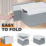 4 Pack Large Storage Bins with Lids