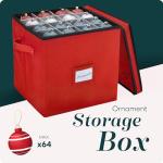 Christmas Ornament Storage Box for 64 Ornaments
