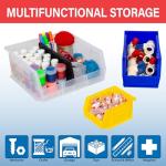 Akro-Mils Blue Stackable Storage Bins, 12-Pack