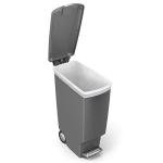 simplehuman 40L Slim Kitchen Trash Can, Grey