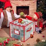 BIEBOS Christmas Tree Ornament Storage Box for 64