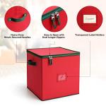 MaidMAX Christmas Ornament Storage Box with Dividers