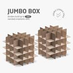 ZOBER Large Christmas Ornament Storage Box - 128 Ornaments