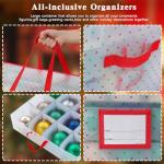 BIEBOS Waterproof Christmas Ornament Storage Box