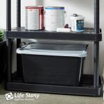 6 Pack Heavy Duty Stackable Storage Bins, 55 Quart