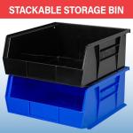 Akro-Mils Stackable Plastic Storage Bins, 6-Pack