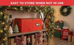 Red Christmas Ornament Storage Bin with Dividers