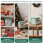 Clear Christmas Ornament Storage Box with Dividers