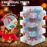 BIEBOS Waterproof Christmas Ornament Storage Box