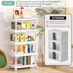 Clear Storage Bins with Lids - 4 Tier with Wheels