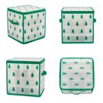 Clear Christmas Ornament Storage Box with Dividers