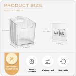 4 Pack Clear Wall Mount Storage Bins