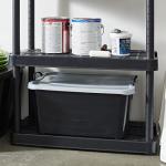 6 Pack Heavy Duty Stackable Storage Bins, 55 Quart