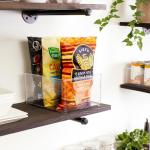 iDesign Stackable Storage Bin with Handles, Clear