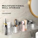 4 Pack Clear Wall Mount Storage Bins