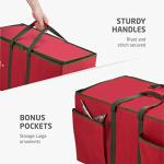 ZOBER Large Christmas Ornament Storage Box - 128 Ornaments