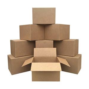 Medium Cardboard Moving Boxes 10-Pack, 18"x14"x12