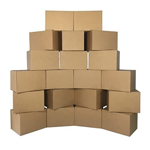 Medium Moving Boxes 20-Pack for Packing and Storage