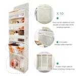 Door Hanging Organizer with 3 Bins and Side Pockets