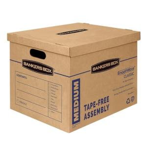 Bankers Box Medium Classic Moving Boxes, 8 Pack