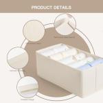 10 Pack Foldable Drawer Organizer Bins