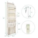 Door Hanging Organizer with 3 Bins and Side Pockets