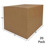 Medium Moving Boxes 20-Pack for Packing and Storage