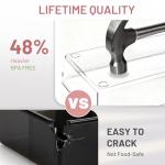 8 Pack Clear Plastic Drawer Organizer Bins