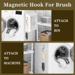 Candco Magnetic Lint Bin with Brush and Hook