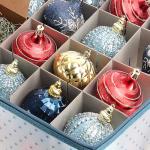Large Christmas Ornament Storage Box with Dividers