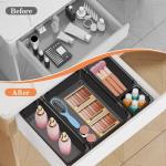 25 PCS Plastic Drawer Organizer Set - Clear Bins