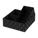 Small Black Woven Storage Baskets - Set of 4