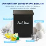 Magnetic Lint Bin for Laundry Room Organization
