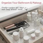 8 Pack Clear Plastic Drawer Organizer Bins