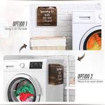 Magnetic Wooden Lint Bin for Laundry Organization