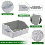Homsorout Large Fabric Storage Bins - 6 Pack