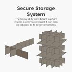 IRIS USA Stackable Ornament Storage Bins - 2 Pack