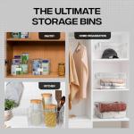 ClearSpace Clear Plastic Storage Bins for Easy Organization