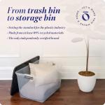 HOMZ Heavy-Duty 64 Quart Storage Bins, 2-Pack