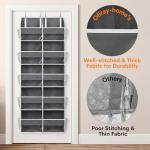 Extra Large Over Door Organizer with 10 Compartments