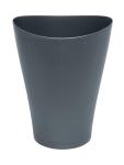 Rubbermaid Spa Works Small Gunmetal Blue Wastebasket