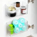 2 Pack Clear Cabinet Door Organizer Bins