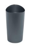 Rubbermaid Spa Works Small Gunmetal Blue Wastebasket