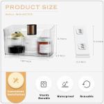 2 Pack Clear Cabinet Door Organizer Bins