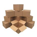 Large Cardboard Moving Boxes, 12-Pack, Brown