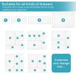 Vtopmart 25PCS Clear Plastic Drawer Organizer Set