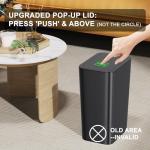 NETDOT 3 Pack Small Trash Can with Lid