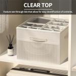 Aokeyee Foldable Shoe Organizer Box - 2 Pack